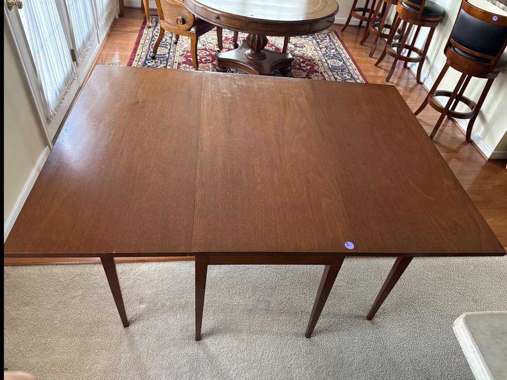 3-Board Antique Drop Leaf Table 