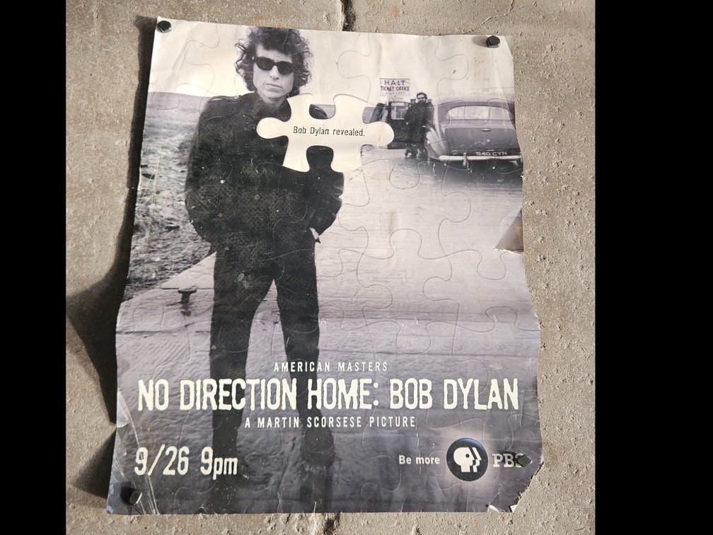 Bob Dylan Poster and two Disc DVD set - No Direction Home: Bob Dylan