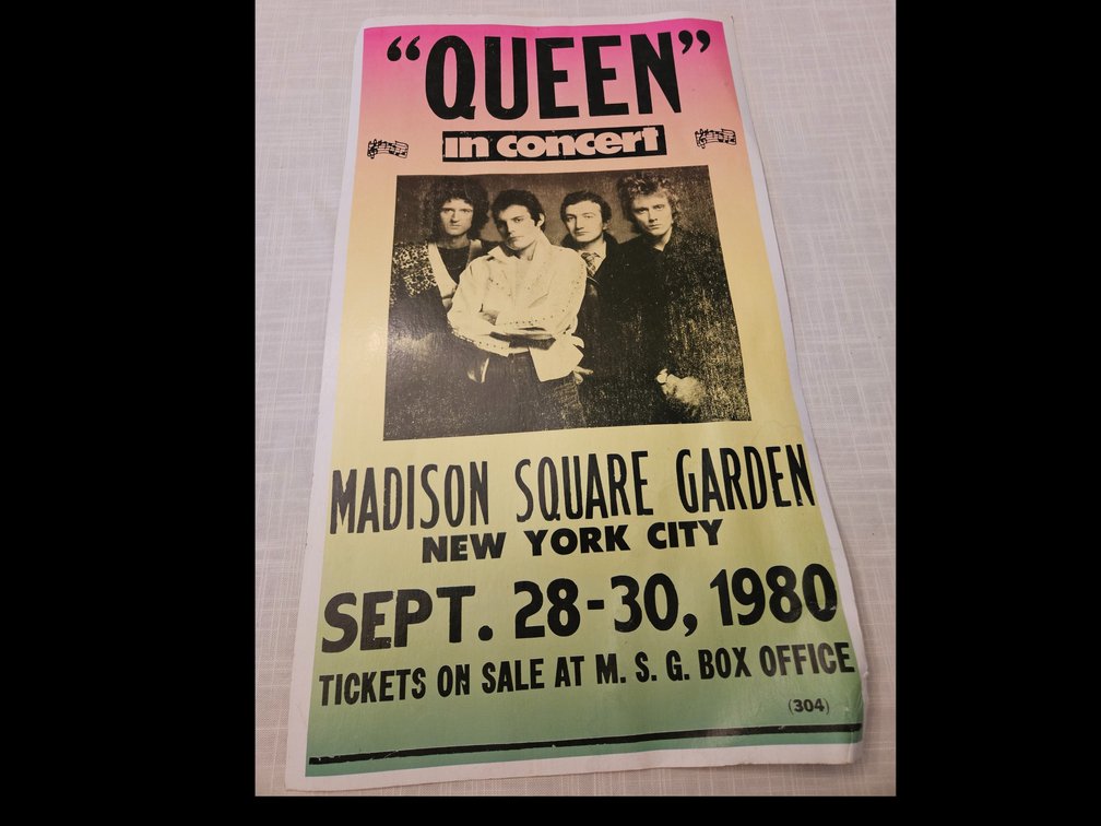 1980 Queen concert poster 