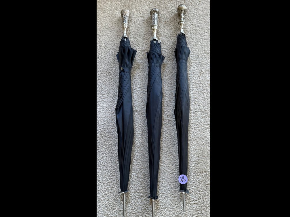 Umbrellas with Decorative Metal Handles