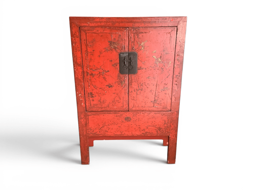 Red Chinoiserie Cabinet