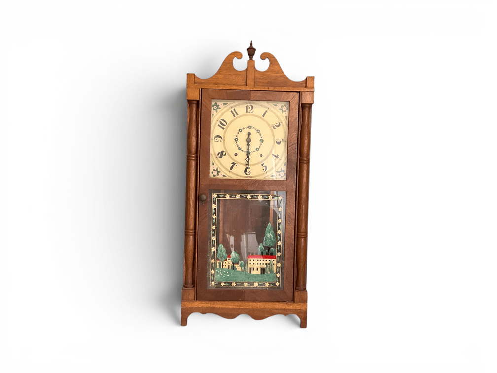 Pillar and Scroll Shelf Clock