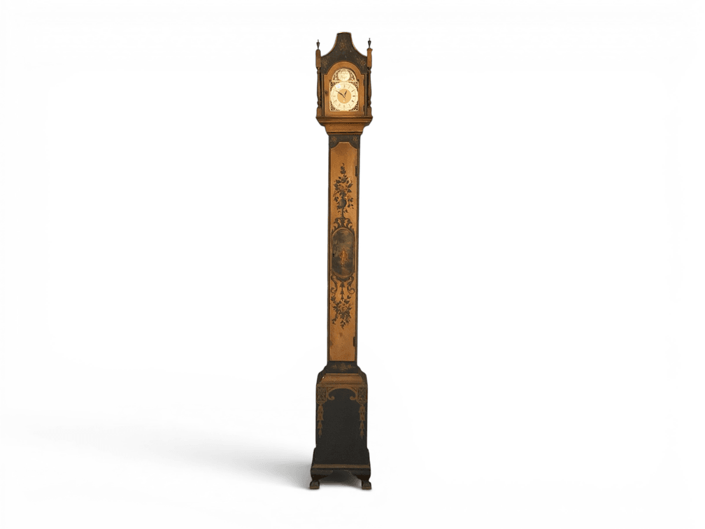 Colonial MFG Decorated Grandmothers Clock