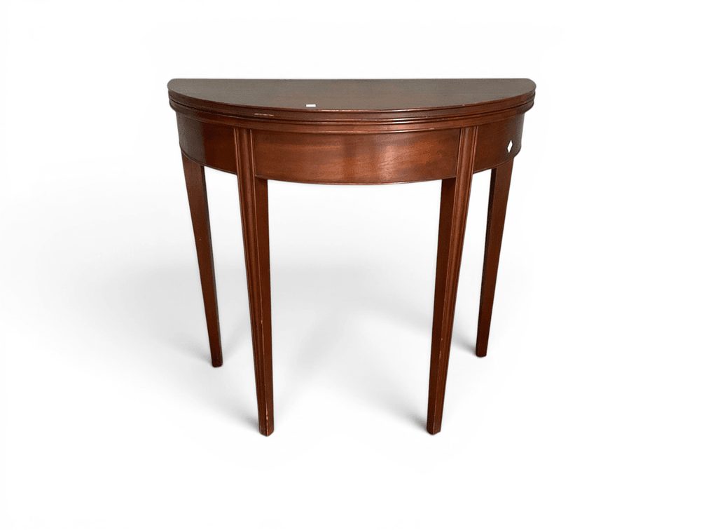 Hepplewhite Demi-Lune Games Table