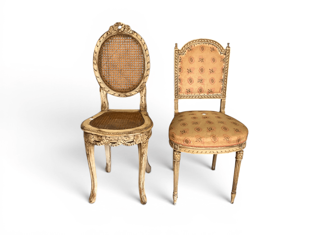 A Louis XV Chair And A Louis XVI Chair