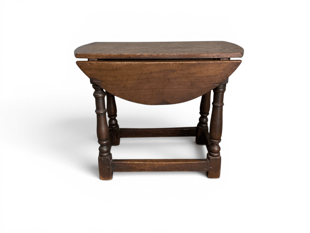 Jacobean Drop Leaf Stool Table