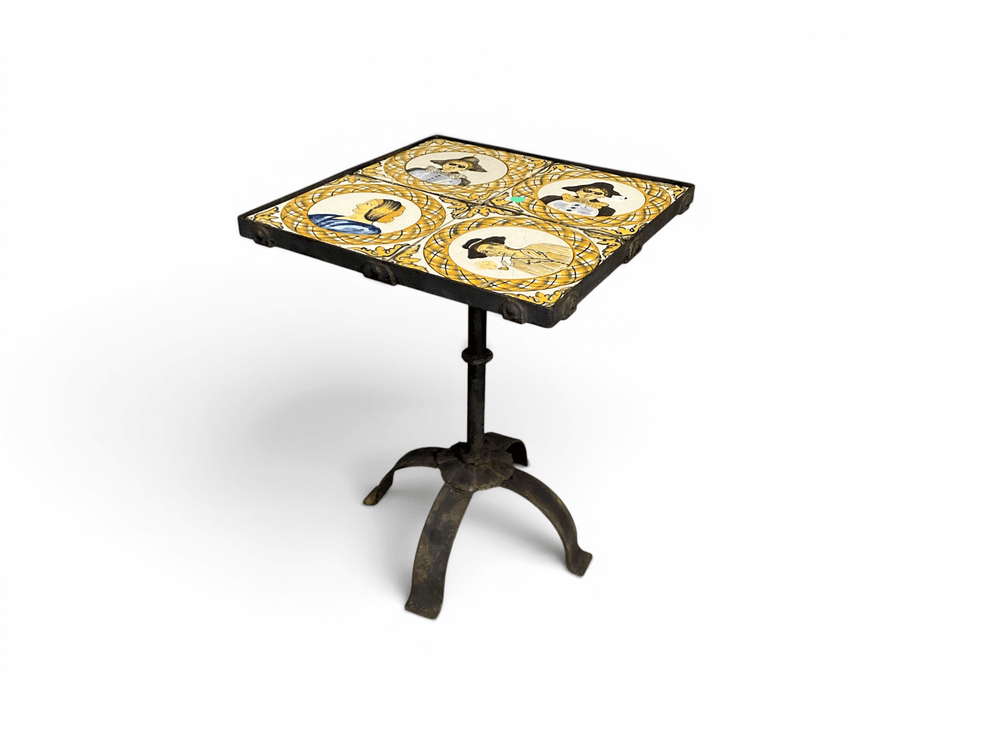 Don Quixote Style Wrought Iron Side Table