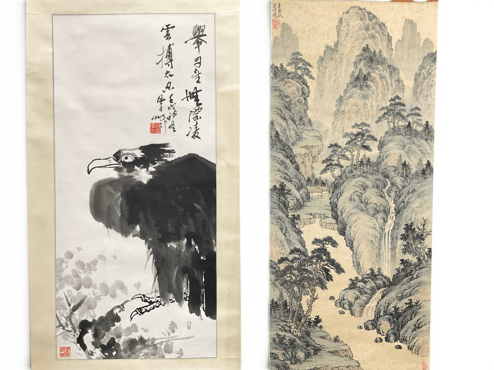 Two Chinese Scroll Paintings