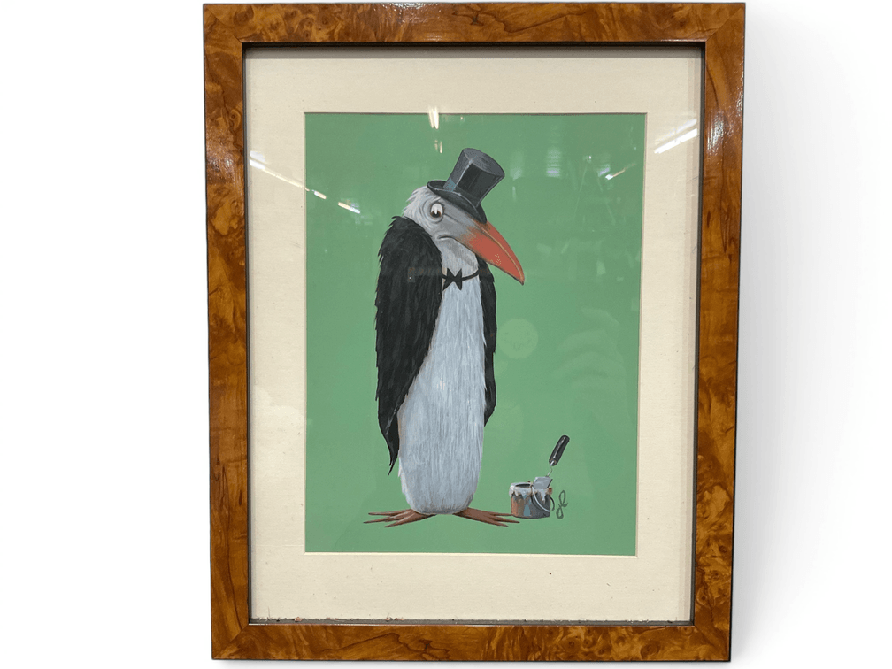 J. Laughlin, Tuxedo Bird Illustration