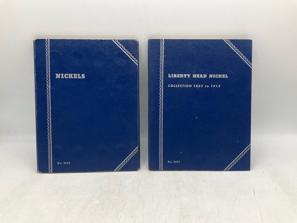 2 Partially Filled Liberty Head V Nickel Books