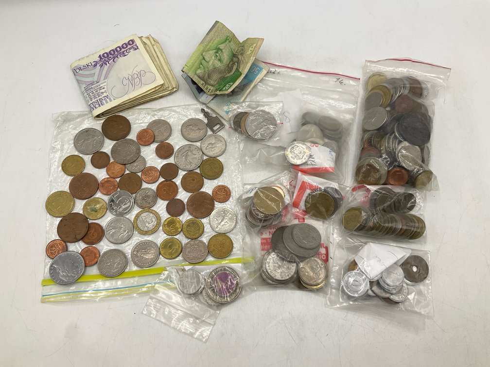 Collection of Foreign Coins & Bank Notes