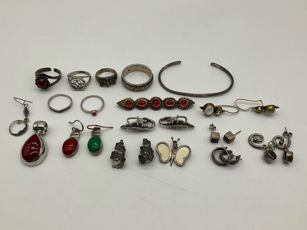Sterling Silver Earrings, Pendants and Rings