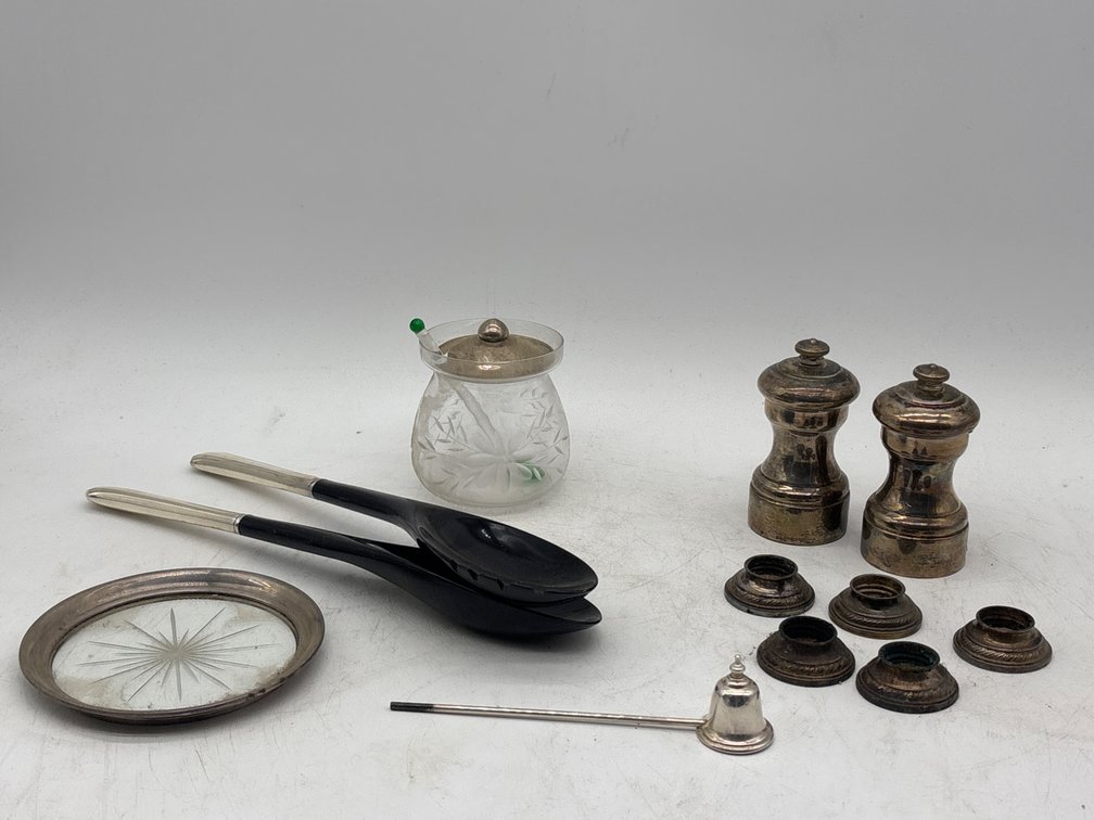 Sterling and Sterling Mounted Table Items