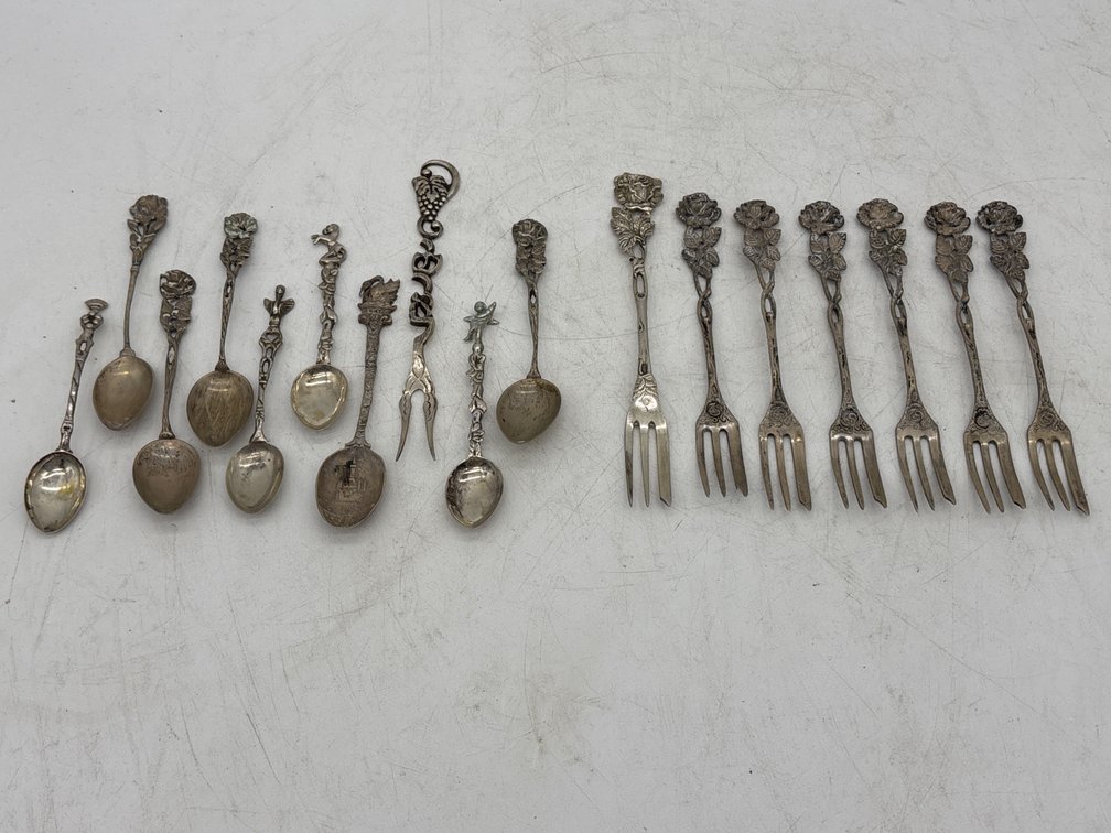 Silver Demitasse and Dessert Forks
