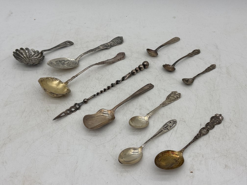 Sterling and Silverplated Flatware and Souvenir Spoons