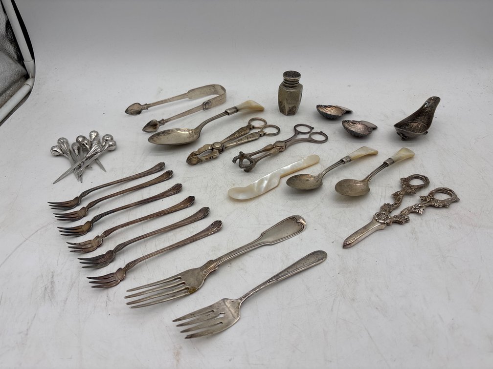 Sterling, Silverplated and Mother of Pearl Articles