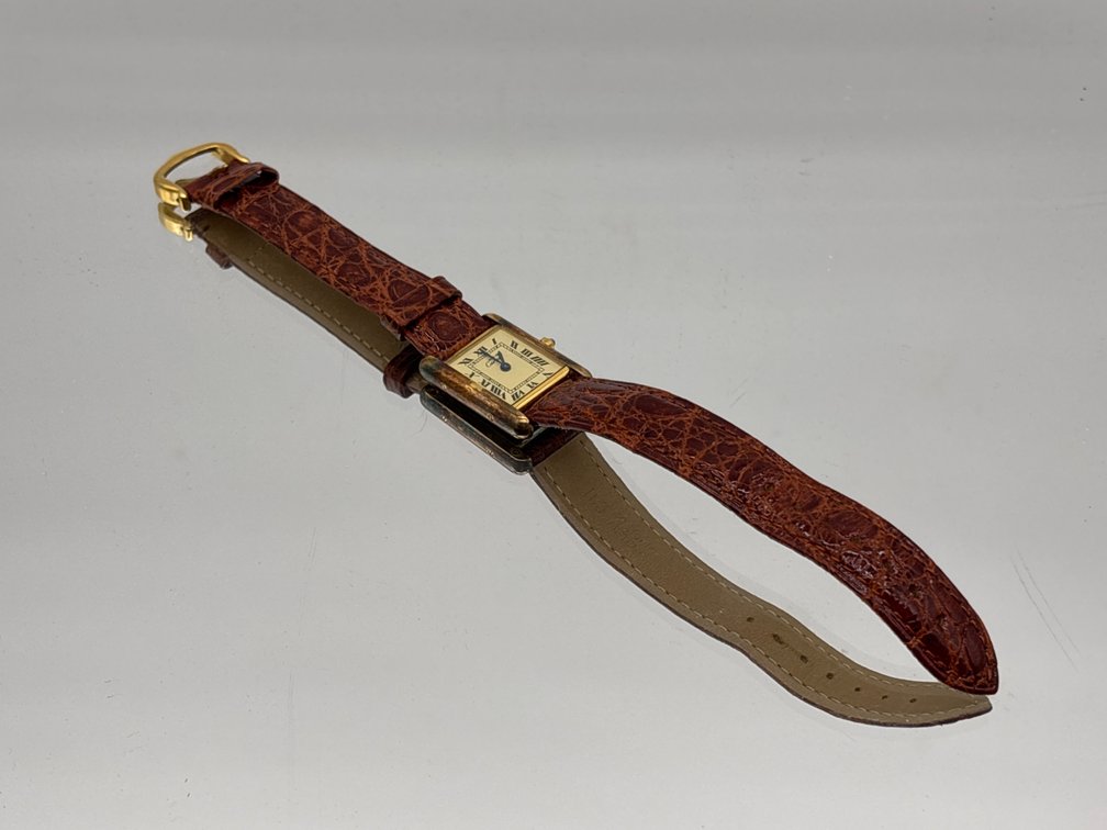 Cartier Vermeil Tank Quartz Wristwatch