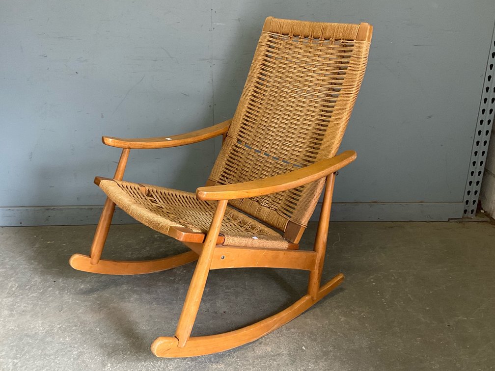 Wegner Style Rocking Chair