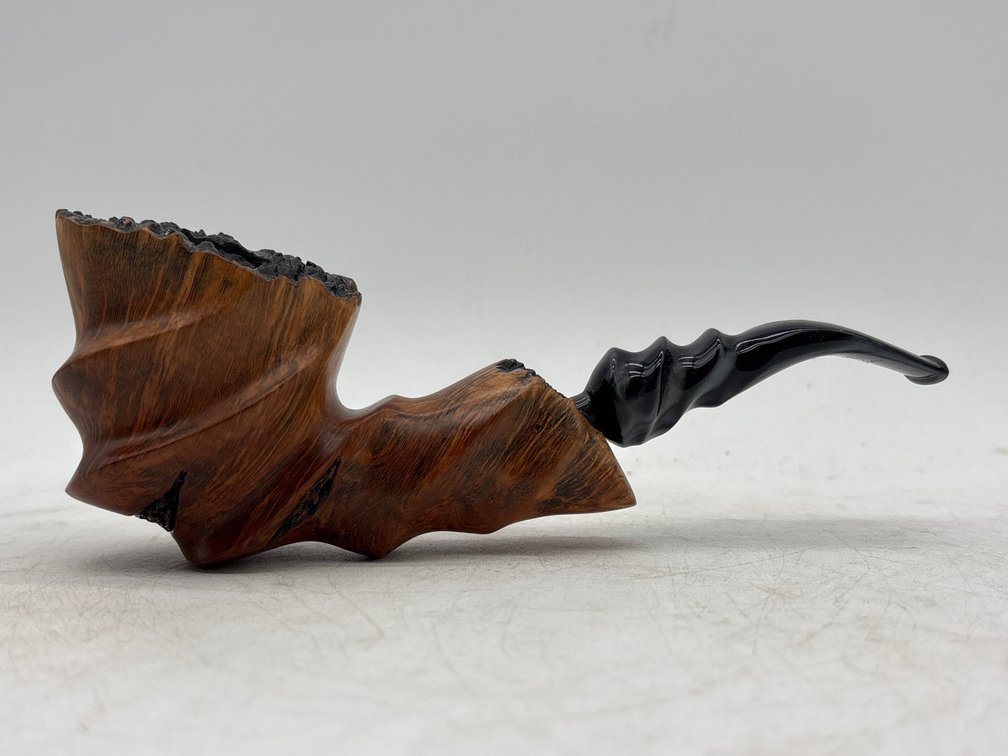 Hand Cut Artist Signed Pipe