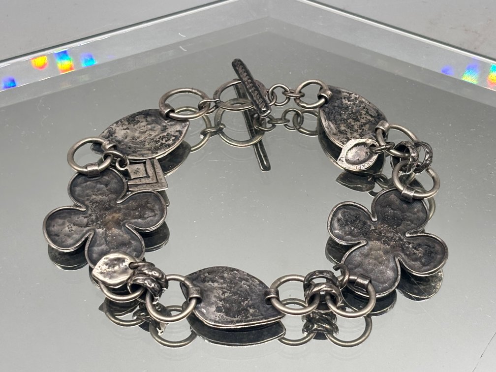 Silpada Lady Luck Sterling Silver Charm Bracelet