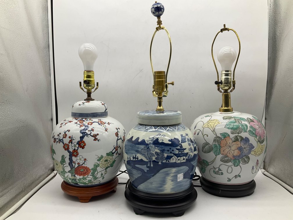 Three Asian Style Lamps