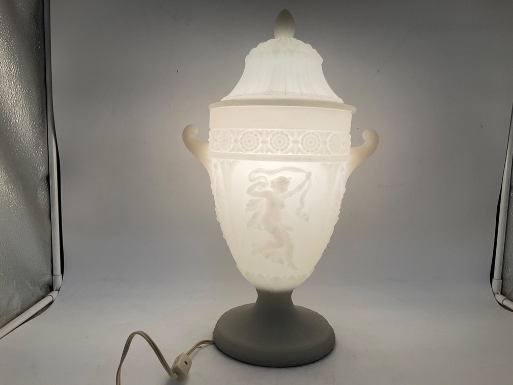 Satin Frosted Urn Form Lamp
