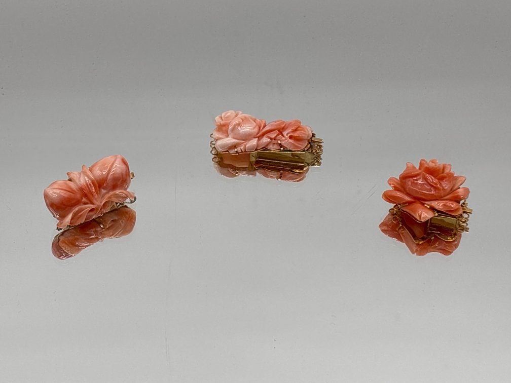 Three Carved Coral Closures