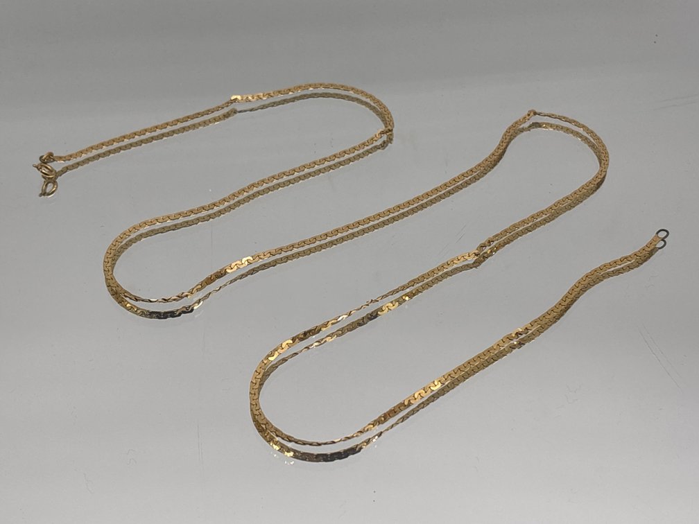 14K Yellow Gold Flat Link Chain