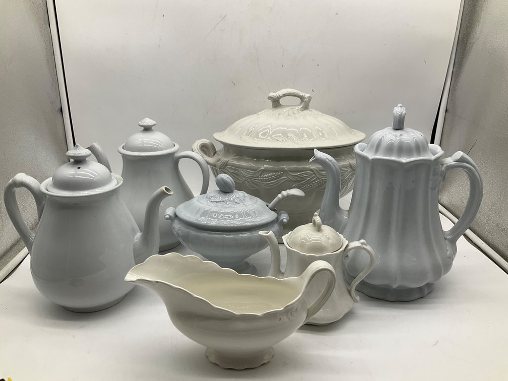 English Ironstone Tureen & Serving Pieces