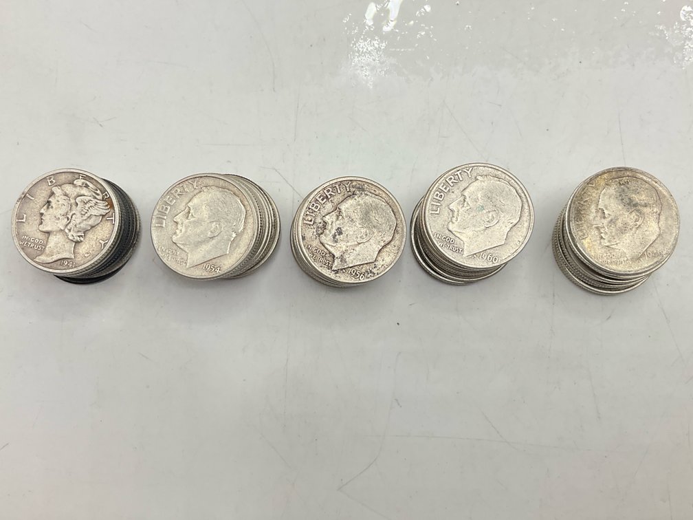 50 Silver U.S. Dimes