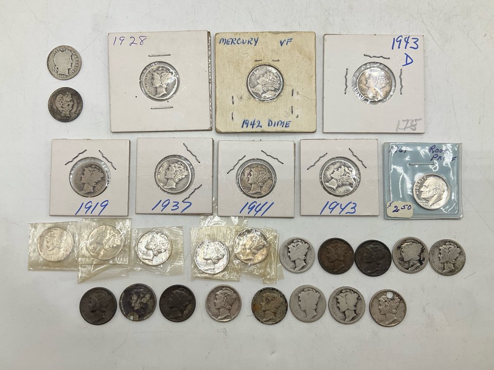 28 Assorted U.S. Silver Dimes