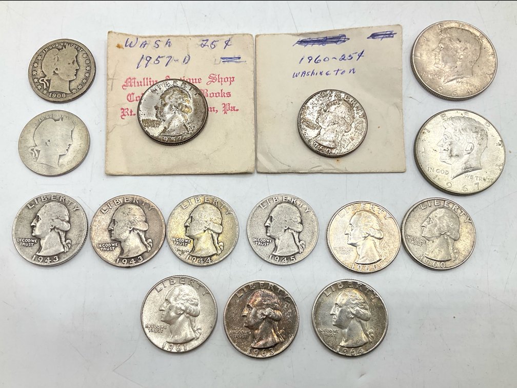 Silver Quarters & Half Dollars