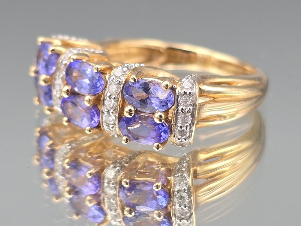 14K Tanzanite and Diamond Ring