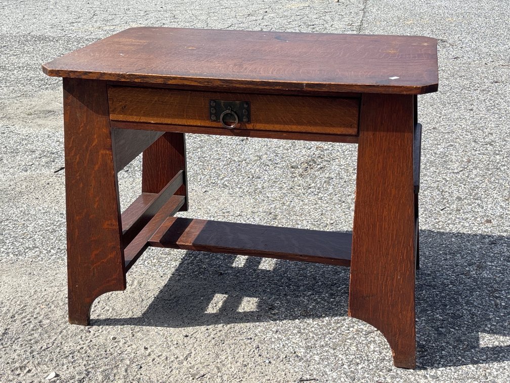 Mission Oak Desk, Attrb. Charles Limbert
