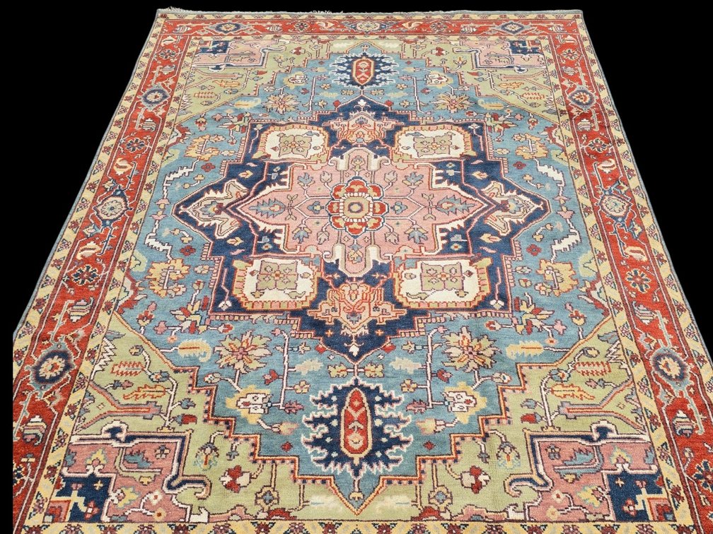 Heriz-style Wool Carpet, . 8ft 9in x 12ft 2in