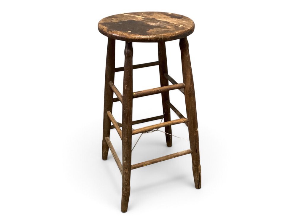 Farmhouse Style Wood Stool