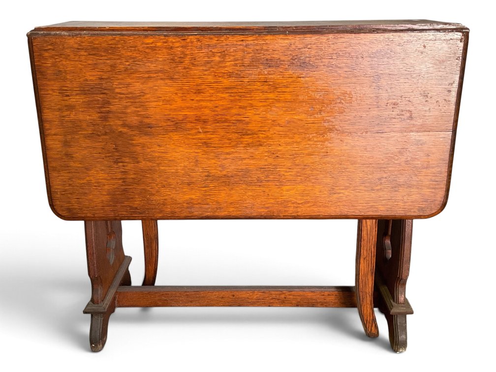 Mission Style Oak Drop Leaf Table