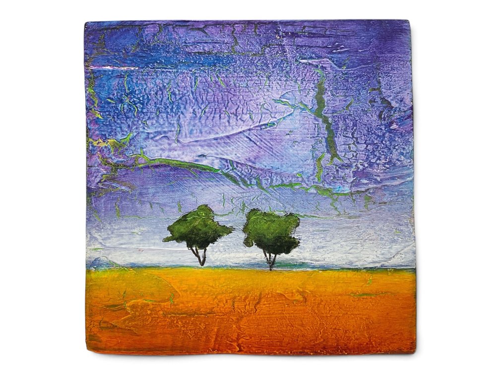 Caitlin Schwerin, Contemporary Landscape on Wood