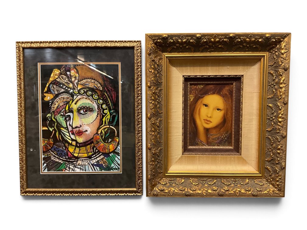 Two Young Women Portraits