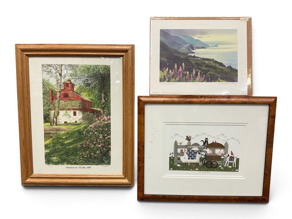 Three Pencil Signed Lithographs