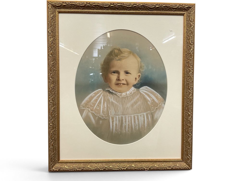 Hand Colored Portrait of a Child