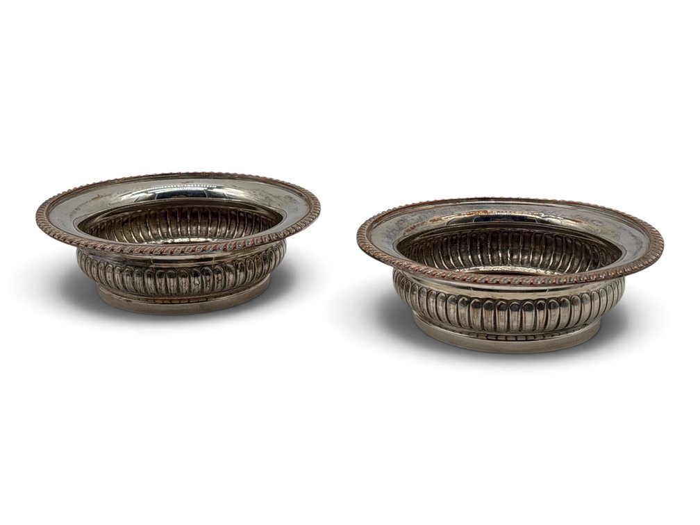 English Sheffield Plate Wine Stands