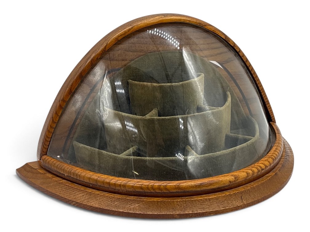 Oak Convex Covered Dresser Box