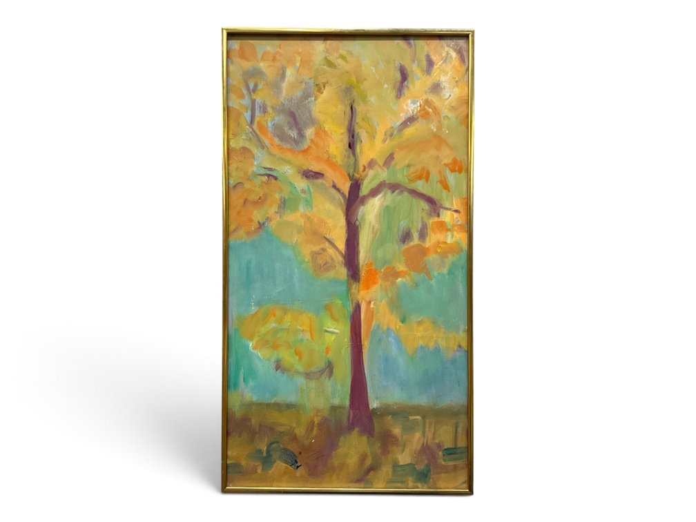 Autumn Tree Impressionist Painting