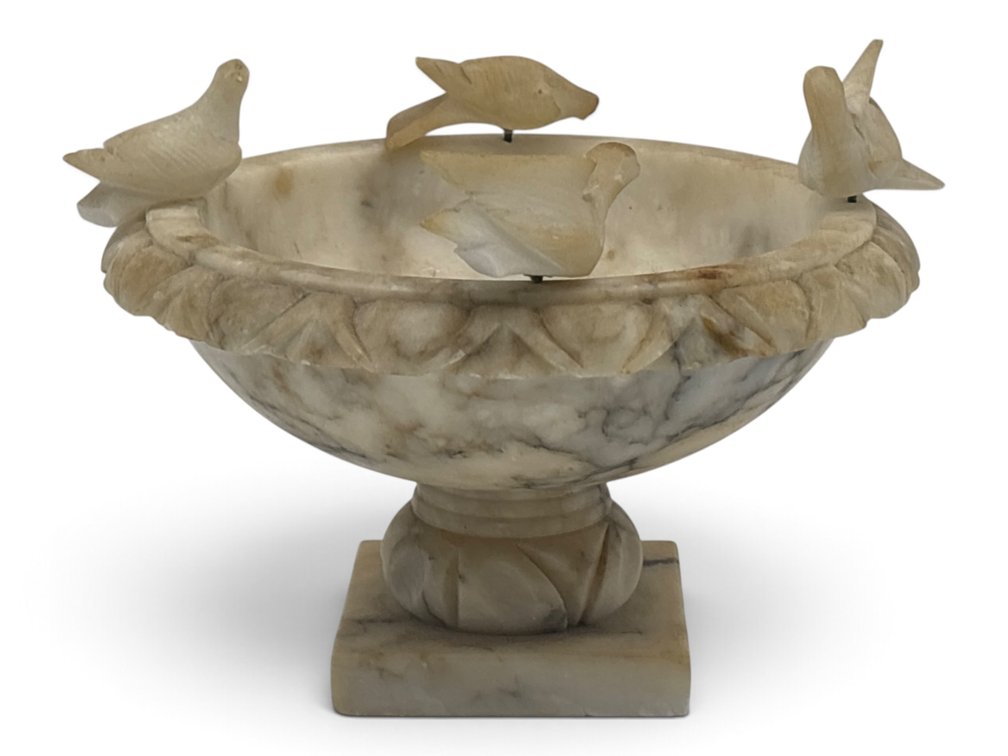 Marble Carved Birdbath