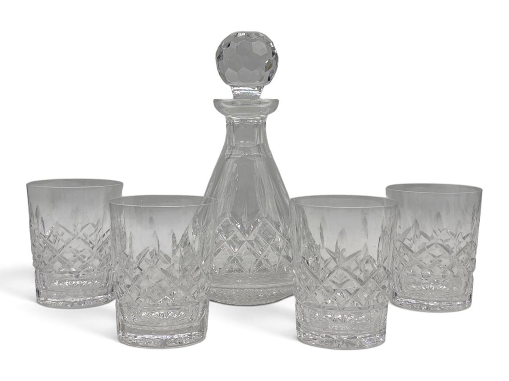 Waterford Crystal Decanter and Double Old Fashioned Glasses
