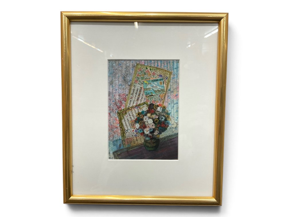 Mixed Media Interior Scene Collage