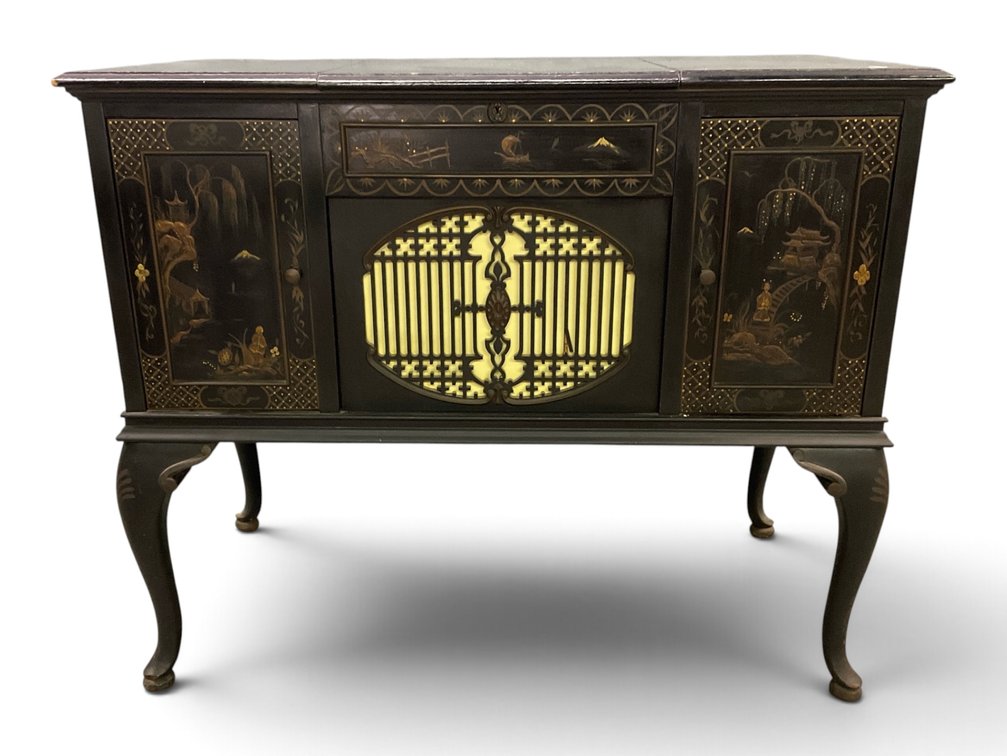 Brunswick Chinoiserie Upright Gramophone