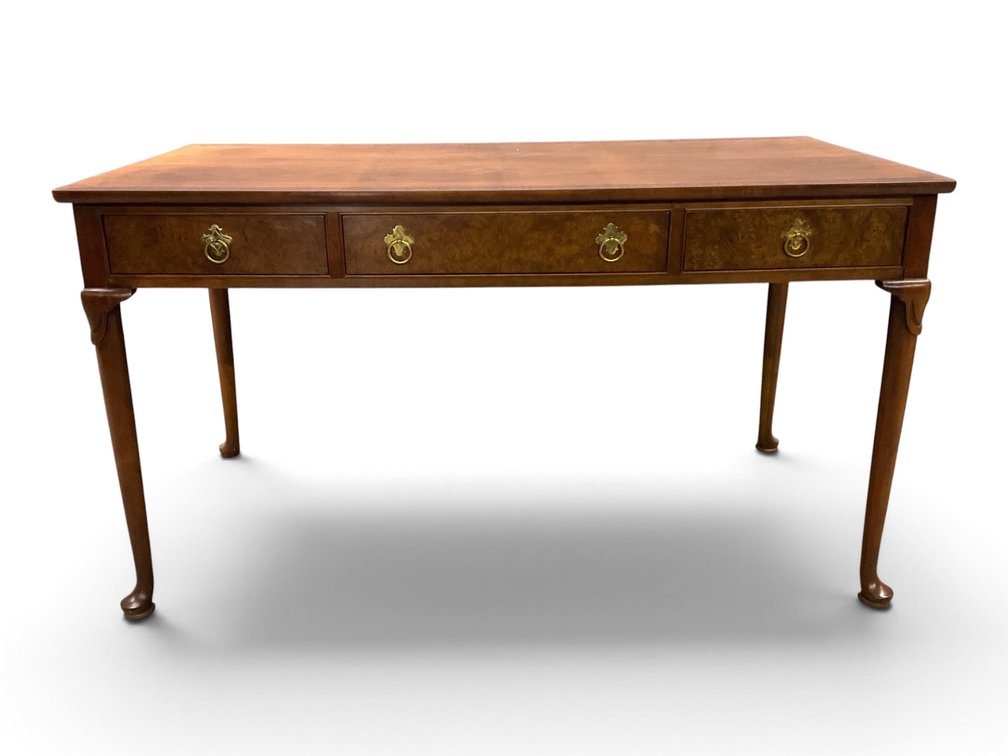 Queen Anne Style Writing Desk By Baker