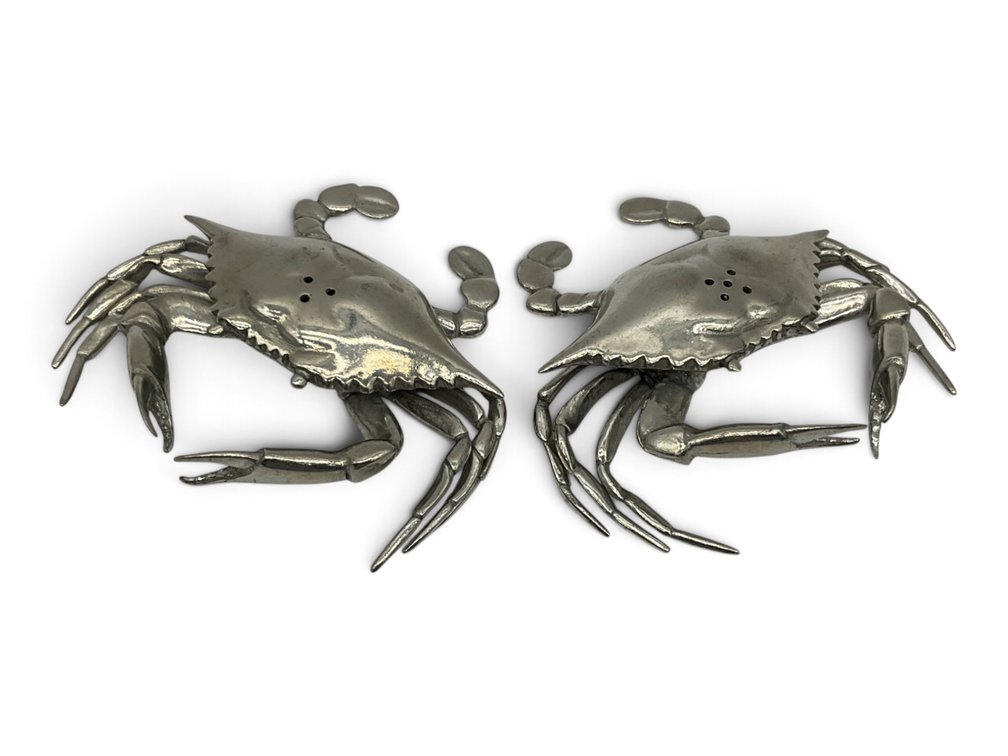 Silverplated Crab Salt & Pepper